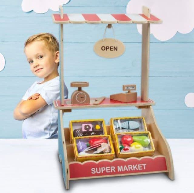 Supermercado de madera juguete - Imagen 6