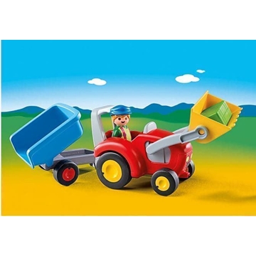 123 Tractor Con Remolque Playmobil 6964 - Imagen 1