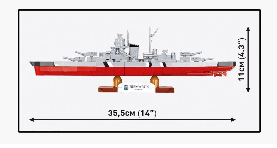 Acorazado Bismarck 590 piezas - Imagen 2