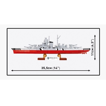 Acorazado Bismarck 590 piezas - Imagen 2