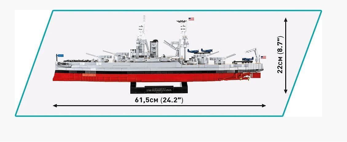 Acorazado clase Pensilvania 2088 piezas - Imagen 2