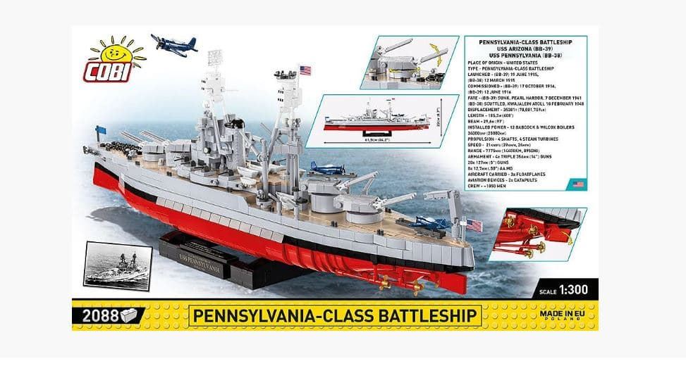 Acorazado clase Pensilvania 2088 piezas - Imagen 3