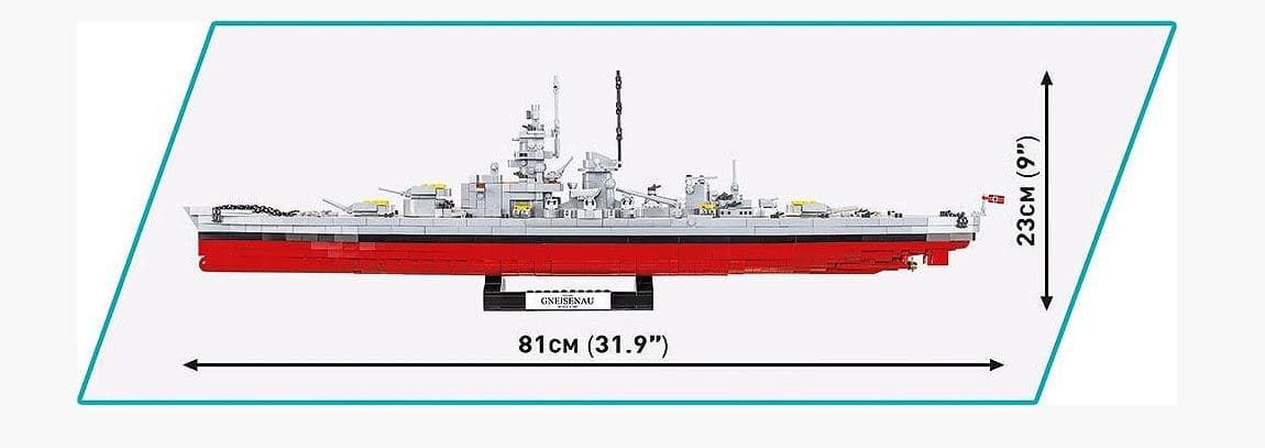 Acorazado Gneisenau 2417 PIEZAS - Imagen 4
