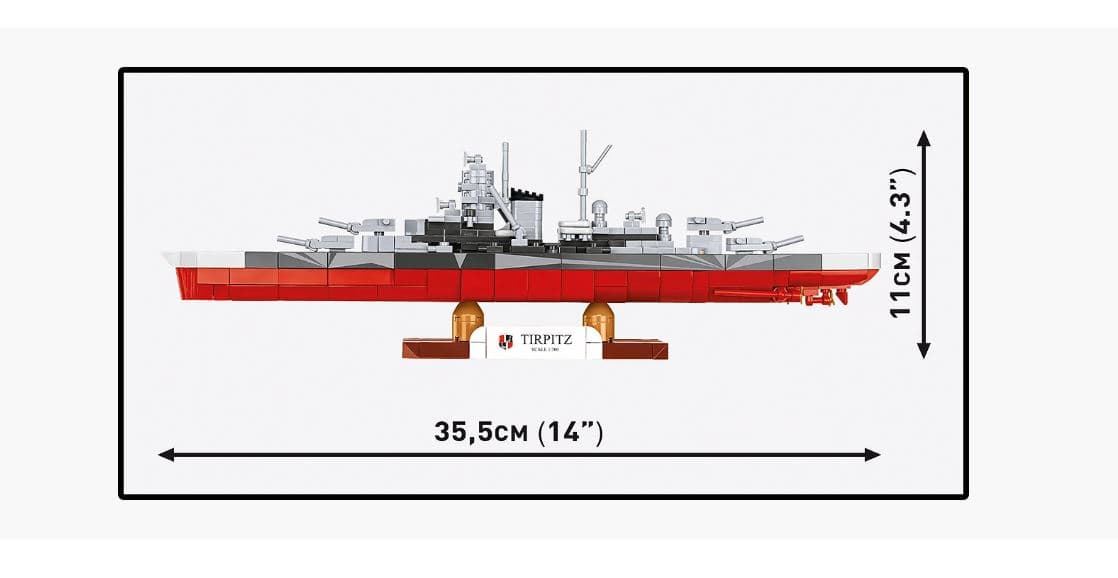 Acorazado Tirpitz 593 piezas - Imagen 2