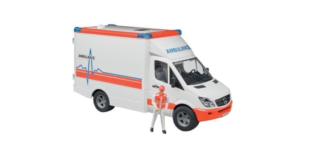 Ambulancia De Juguete + Conductor MB Sprinter Bruder Escala 1:16 REF. 02536 - Imagen 3