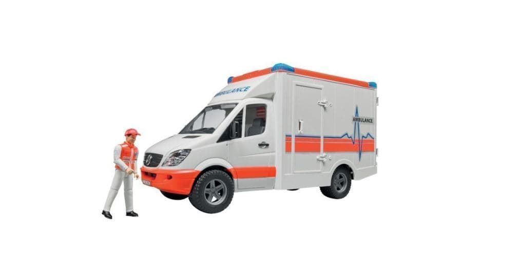 Ambulancia De Juguete + Conductor MB Sprinter Bruder Escala 1:16 REF. 02536 - Imagen 4
