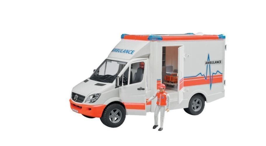 Ambulancia De Juguete + Conductor MB Sprinter Bruder Escala 1:16 REF. 02536 - Imagen 5