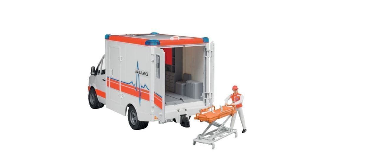 Ambulancia De Juguete + Conductor MB Sprinter Bruder Escala 1:16 REF. 02536 - Imagen 7