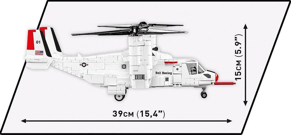 Avión Bell-Boeing V-22 Osprey Primera edición de vuelo COBI 5835 - Imagen 3