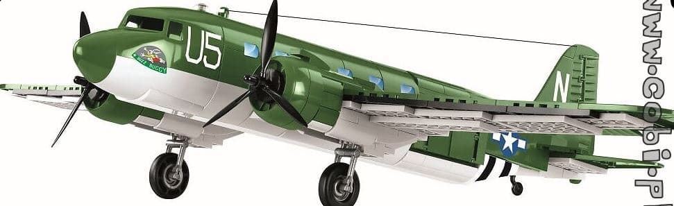 Avión Douglas C-47 Skytrain (Dakota) Cobi 5701 (550 piezas) - Imagen 4