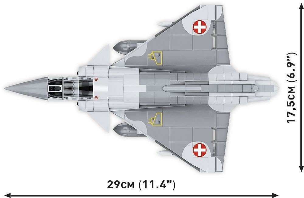 Avión Mirage IIIS Fuerza Aérea Suiza COBI 5827 - Imagen 3