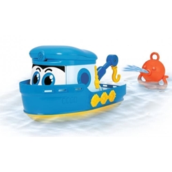 Barco con ruedas 25cm para baño primera edad - Imagen 1