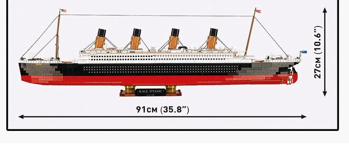 Barco TITANIC de construcción 3260 piezas COBI 1686 - Imagen 2