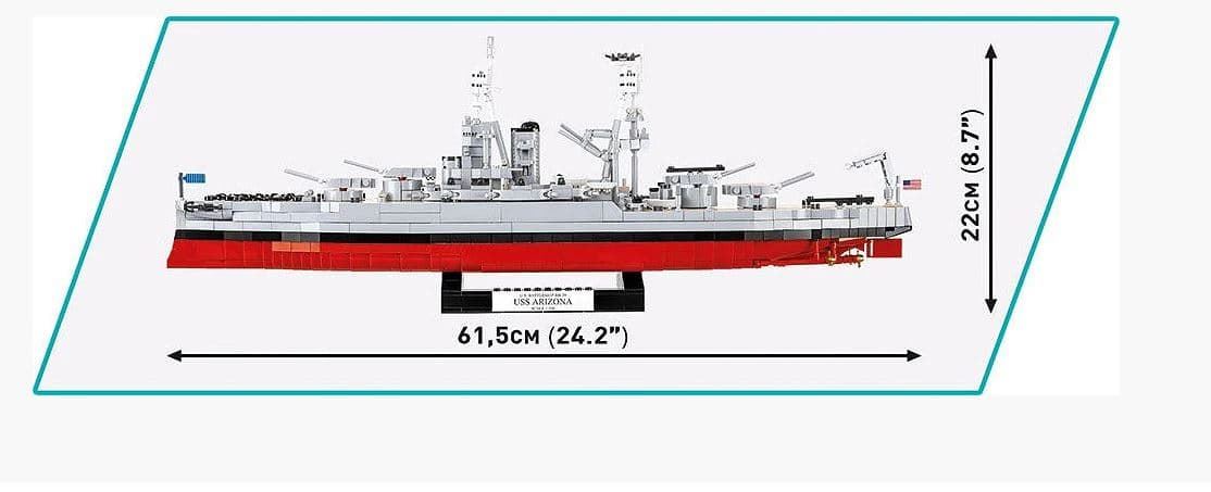 Barco USS Arizona (BB-39) 2046 piezas - Imagen 2