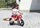 Bicicleta En Madera Moto Rojo De Juguete - Imagen 2
