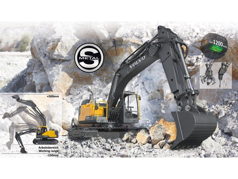 ¡¡¡¡¡ NUEVA EXCAVADORA VOLVO EC160E DE METAL 1:16 !!!!!