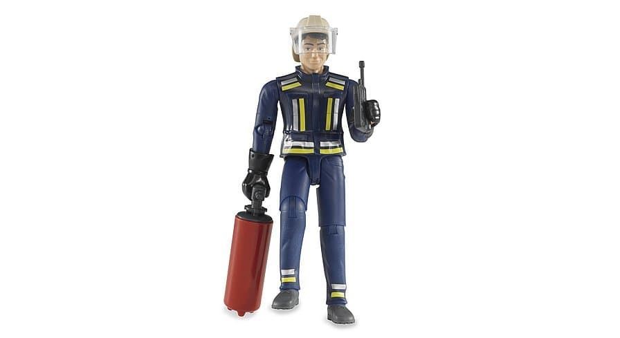 Bombero Con Accesorios De Juguete- Escala 1:16 BRUDER 60100 - Imagen 1