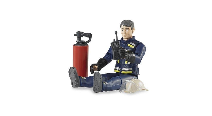 Bombero Con Accesorios De Juguete- Escala 1:16 BRUDER 60100 - Imagen 2