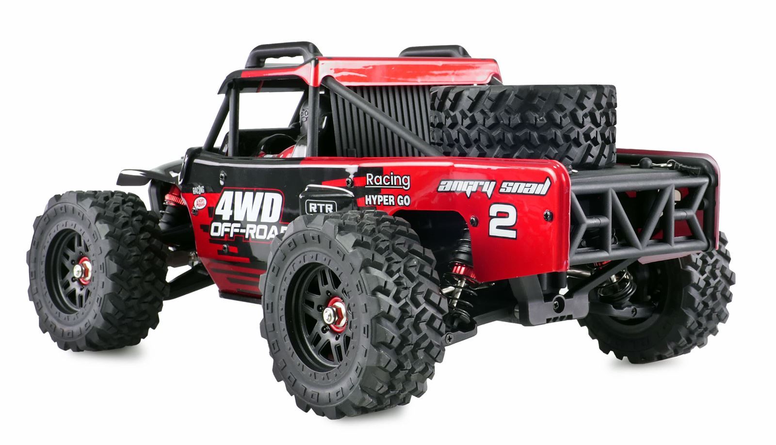 Buggy hyper go desert sin escobillas 4WD 1:14 RTR NEGRO/ROJO - Imagen 4