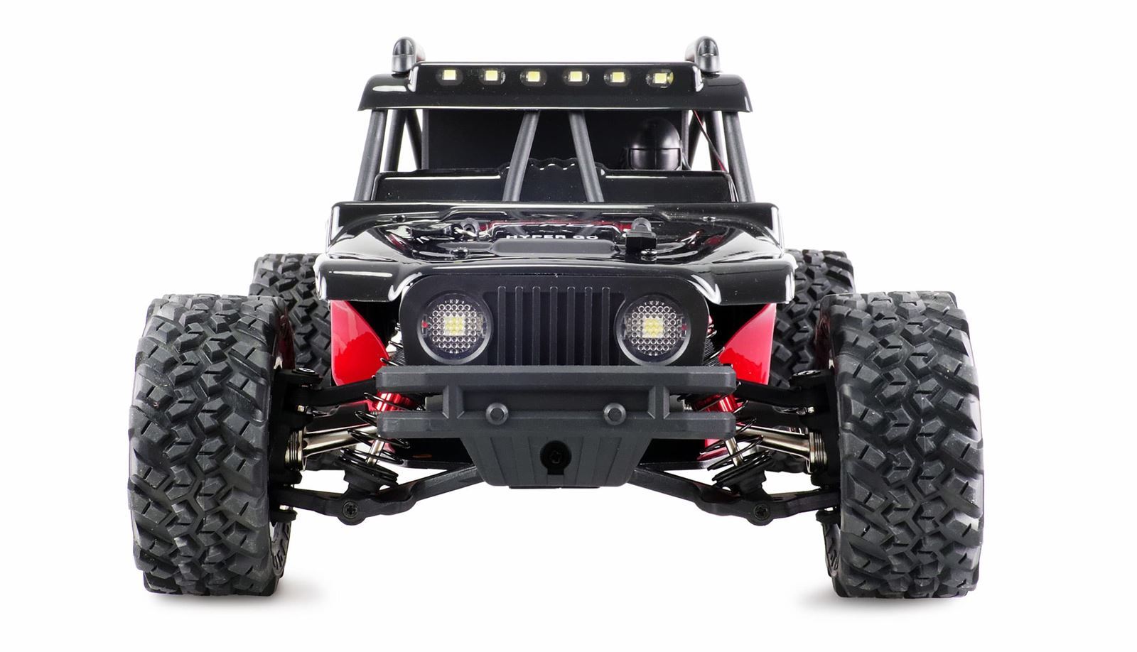 Buggy hyper go desert sin escobillas 4WD 1:14 RTR NEGRO/ROJO - Imagen 6