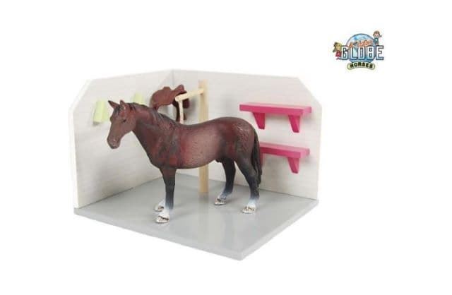 Caballeriza De Juguete Con Caballo 15 X 17.5 X 12 CM Kids Globe 610205 - Imagen 1