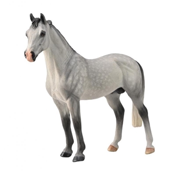 Caballo de juguete semental Hannoveriano gris moteado - Imagen 1