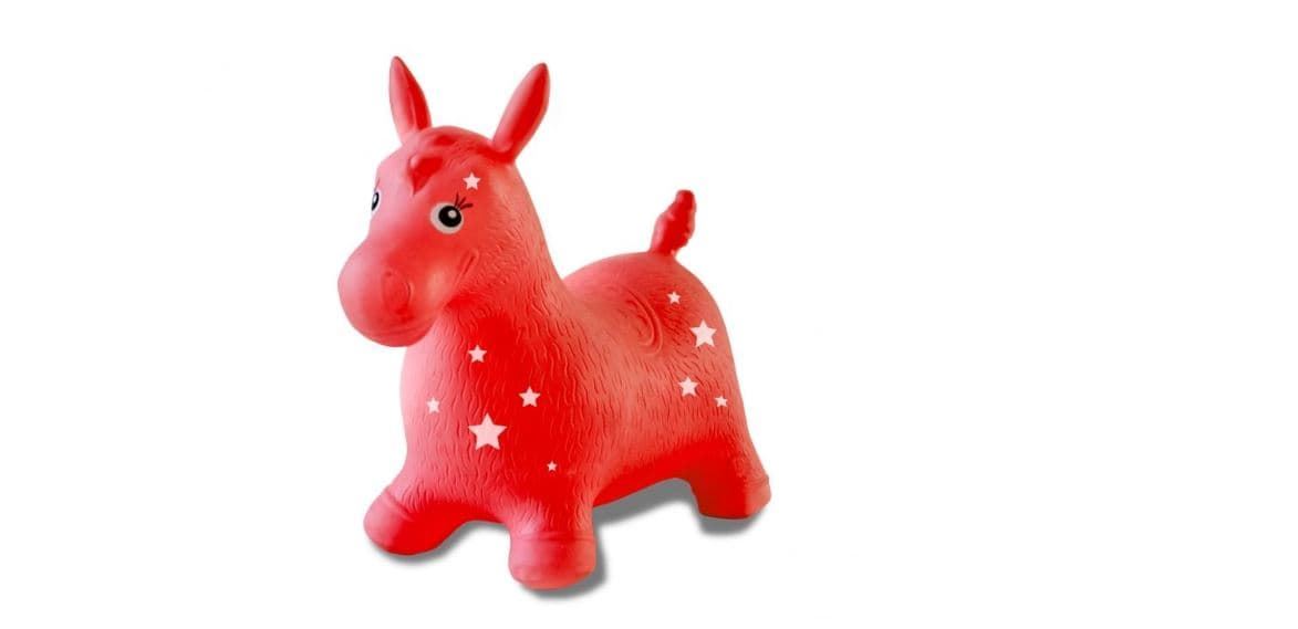 Caballo rojo hinchable saltarín de juguete(Jamara) - Imagen 2