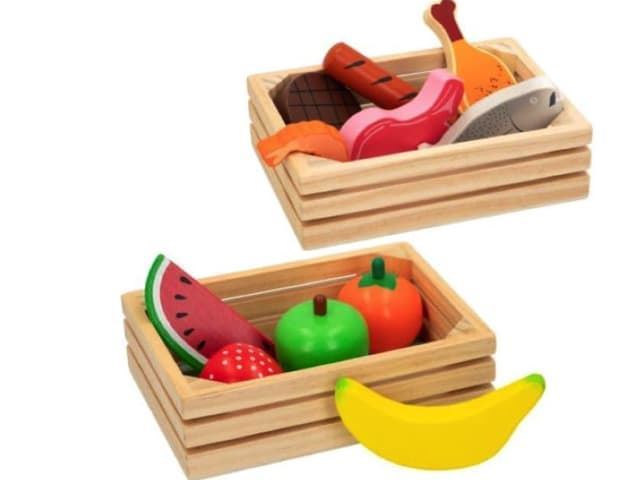 Caja con alimentos de madera woomax - Imagen 1