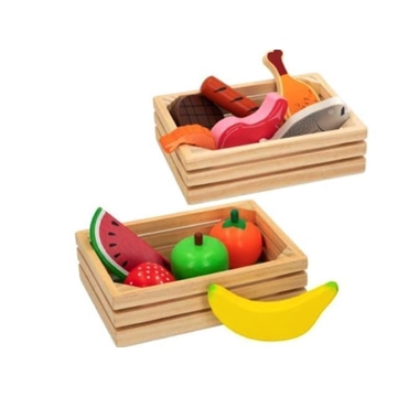 Caja con alimentos de madera woomax - Imagen 1