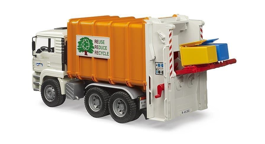Camión de basura de juguete MAN TGA de BRUDER 02772 - Imagen 3