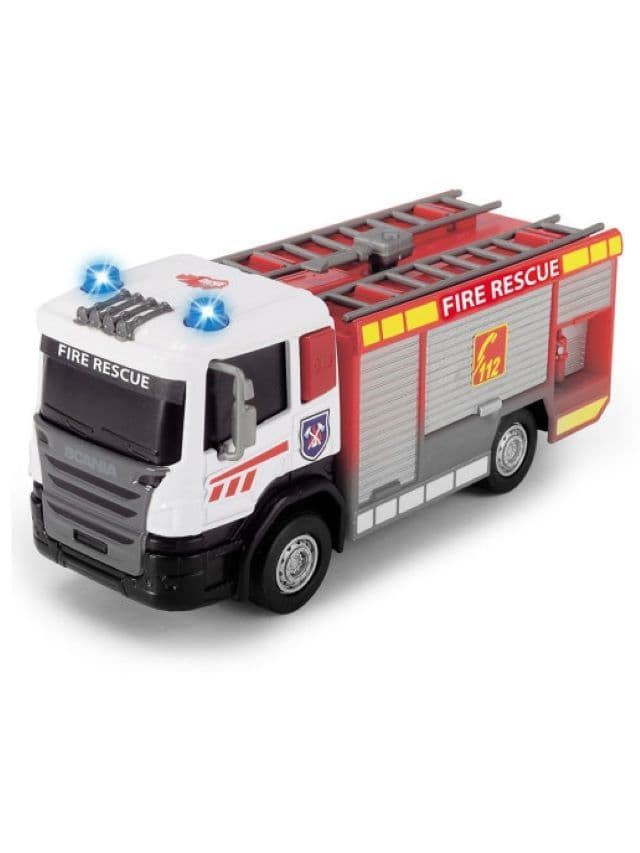 Camión de bomberos scania con luz y sonido 17cm - Imagen 2