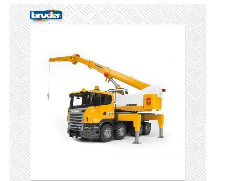 Camión Grúa De Juguete LIEBHERR-SCANIA - Escala 1:16 BRUDER 03570 - Imagen 4