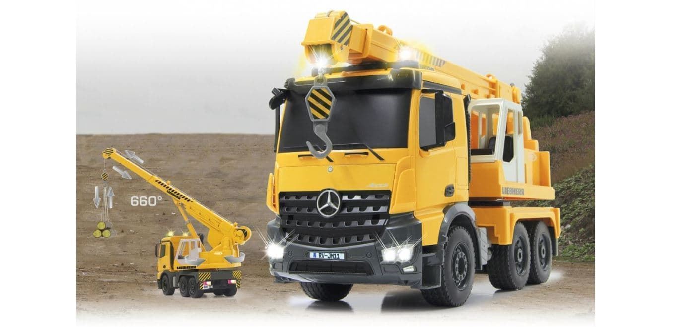 Camión Grúa De Juguete Mercedes Benz Radiocontrol Liebherr 1:20 2,4 - Imagen 3