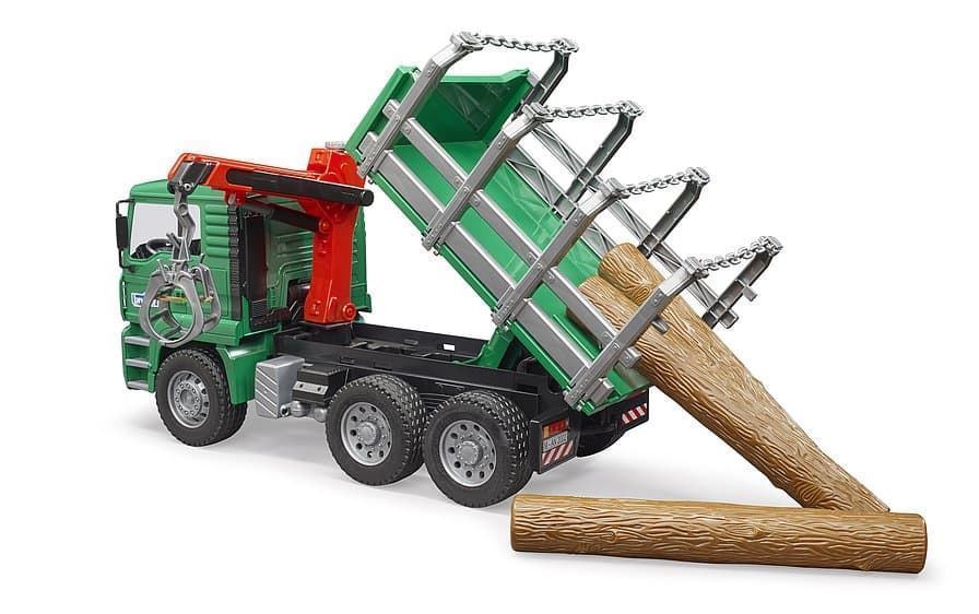 Camión Grúa Forestal De Juguete MAN- Escala 1:16 BRUDER 02769 - Imagen 3