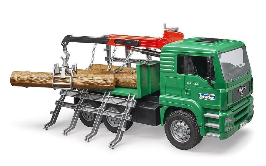 Camión Grúa Forestal De Juguete MAN- Escala 1:16 BRUDER 02769 - Imagen 4