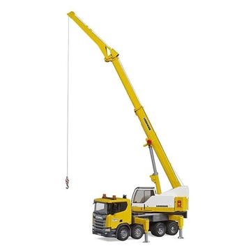 Camión grúa Scania Super 560R Liebherr con módulo de luces y sonido BRUDER 03571 - Imagen 2