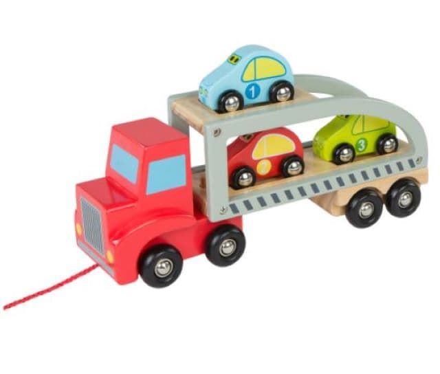 Camión madera con 3 coches - Imagen 1