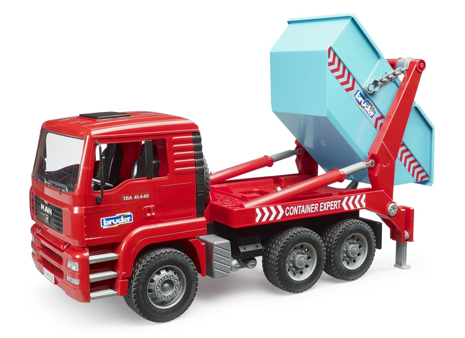 Camión MAN TGA con contenedor basculante BRUDER 02741 - Imagen 1