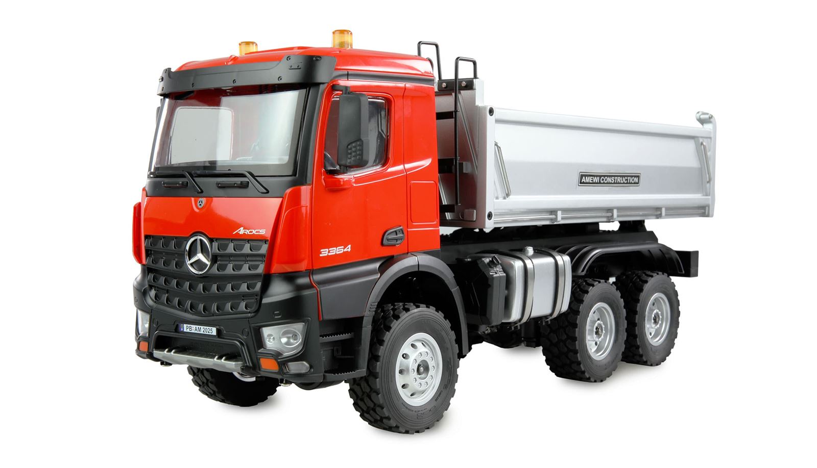 Camión Mercedes Benz Arocs volquete 6x6 1:14 RTR Rojo Radiocontrol - Imagen 1