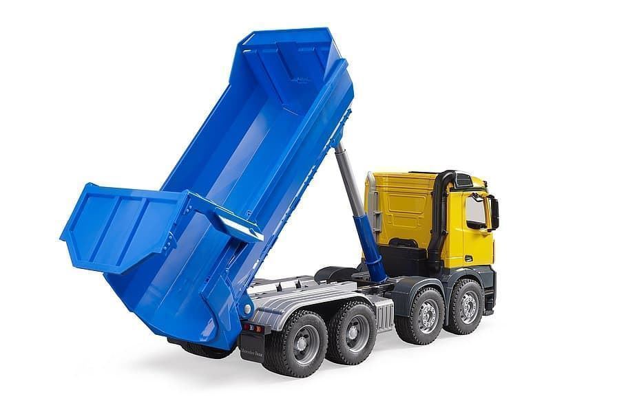 Camión Volquete De Juguete MERCEDES BENZ MB AROCS HALFPIPE - Escala 1:16 BRUDER 03623 - Imagen 3