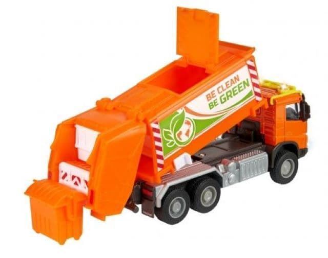 Camión volvo reciclaje de juguete 19cm con luz y sonido de metal - Imagen 2