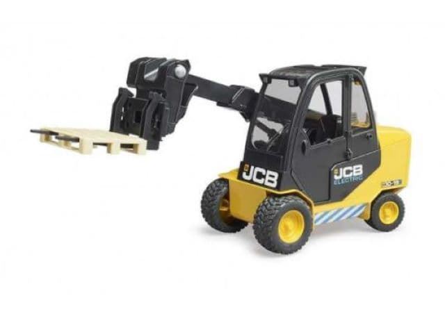 Carretilla de juguete JCB con palet Bruder 02512 - Imagen 1