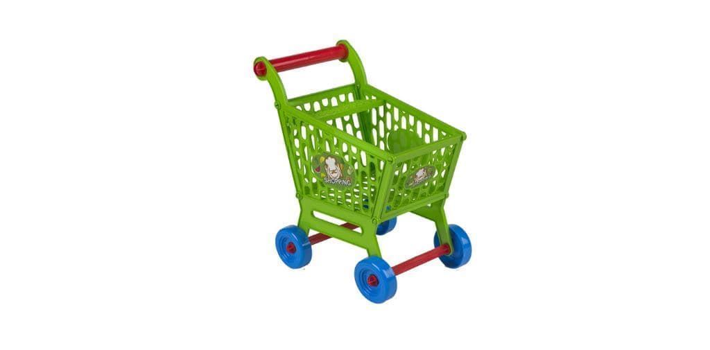 Carrito de la compra con alimentos de juguete - Imagen 2