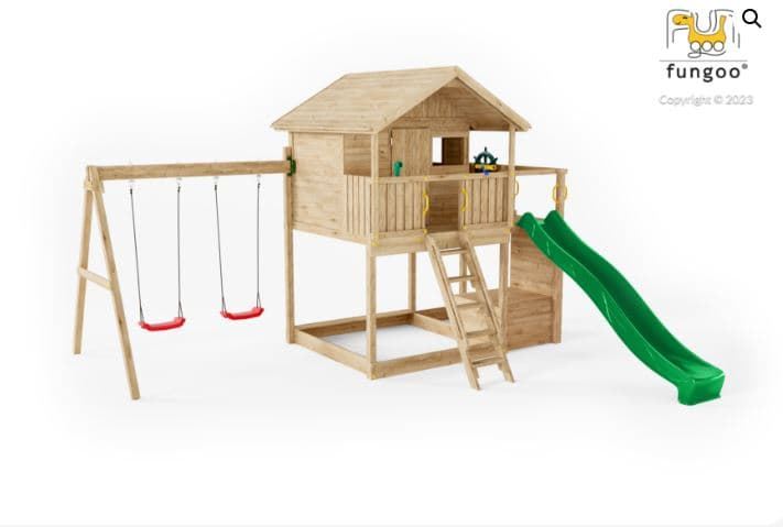Casa de madera parque infantil FUNGOO Sunshine - Imagen 1