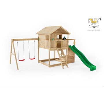 Casa de madera parque infantil FUNGOO Sunshine - Imagen 1