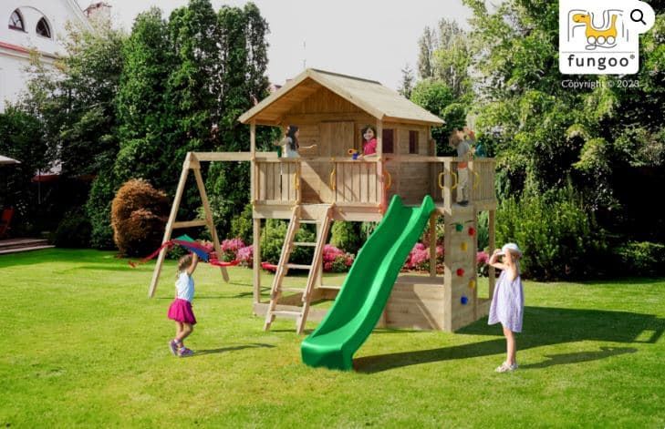 Casa de madera parque infantil FUNGOO Sunshine - Imagen 6