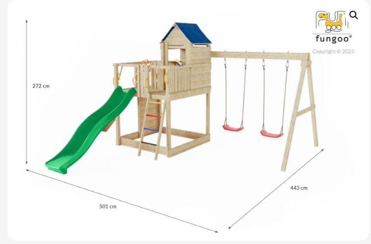 Casa del árbol de madera parque infantil FUNGOO TREEHOUSE 3 - Imagen 3