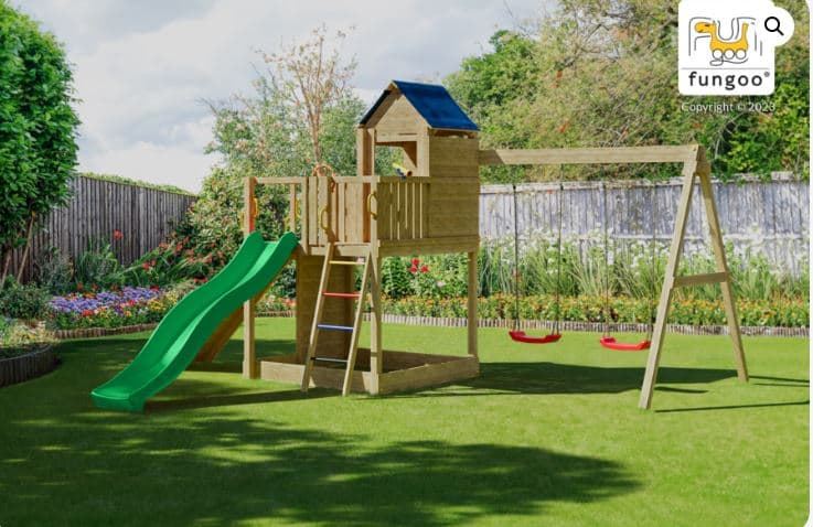 Casa del árbol de madera parque infantil FUNGOO TREEHOUSE 3 - Imagen 4