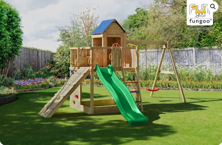 Casa del árbol de madera parque infantil FUNGOO TREEHOUSE 3 - Imagen 5