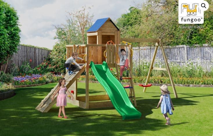 Casa del árbol de madera parque infantil FUNGOO TREEHOUSE 3 - Imagen 6